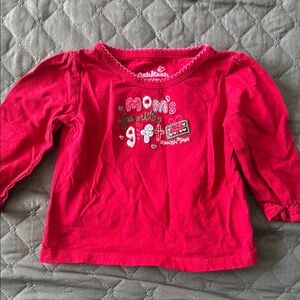 OshKosh B'gosh Red Long Sleeve Tee with Graphic Design